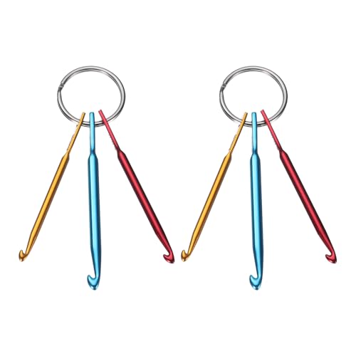 QUARKZMAN 2Set Aluminium Schlüsselanhänger Häkelnadel Mini Gemischte Kleine Häkelnadeln Mehrfarbiges Webwerkzeug für Anfänger Erwachsene QUARKZMAN 2Set Aluminium Schlüsselanhänger Häkelnadel Mini Gemischte Kleine Häkelnadeln Mehrfarbiges Webwerkzeug für Anfänger Erwachsene von QUARKZMAN