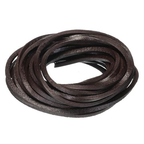 QUARKZMAN 3,3 Meter 2mm Vintage Flaches Lederband, Lederstreifen für DIY Basteln Kaffee QUARKZMAN 3,3 Meter 2mm Vintage Flaches Lederband, Lederstreifen für DIY Basteln Kaffee von QUARKZMAN