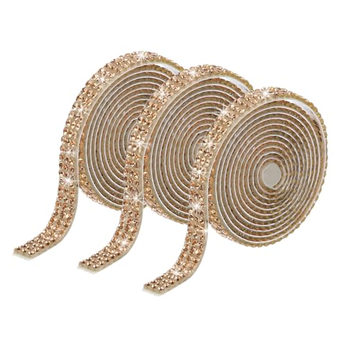 QUARKZMAN 3 Rollen 0,3 Zoll 3 Yards selbstklebendes Kristall Strassband für Kunst- und Handwerksprojekte, Hochzeitstorten, Geburtstagsdekorationen Gelb QUARKZMAN 3 Rollen 0,3 Zoll 3 Yards selbstklebendes Kristall Strassband für Kunst- und Handwerksprojekte, Hochzeitstorten, Geburtstagsdekorationen Gelb von QUARKZMAN