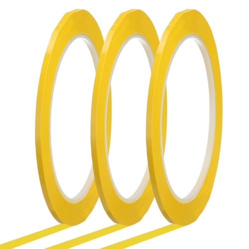 QUARKZMAN 3 Rollen 3mm x 66m Whiteboard Klebeband Bunt, Whiteboard Zubehör, Selbstklebend, Grafikband Dekoratives für Classroom Office Dry Erase Board Handwerk Markierung, Dunkelgelb QUARKZMAN 3 Rollen 3mm x 66m Whiteboard Klebeband Bunt, Whiteboard Zubehör, Selbstklebend, Grafikband Dekoratives für Classroom Office Dry Erase Board Handwerk Markierung, Dunkelgelb von QUARKZMAN