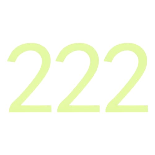 QUARKZMAN 3 Stück 2" Leuchtende Zahlen Aufkleber Wand- und Deckendekor Aufkleber Nummer "2" Selbstklebender Leuchtaufkleber für Decken- und Wanddekorationen, Raumdekoration von QUARKZMAN