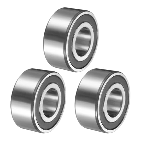 QUARKZMAN 3 Stück 3307-2RS/5307-2RS Doppelreihiges Abgedichtetes Schrägkugellager 35 x 80 x 34.9mm Kugellager Für Elektromotoren Pumpen Kompressoren Landmaschinen von QUARKZMAN