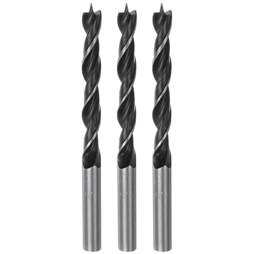 QUARKZMAN 3 Stück Brad Point Bohrer 8,5mm (17/20") Durchmesser Gerader Rund Schaft Bohrer Metrischer Bohrer 85mm (3,35") Bohrtiefe Spiral Twist Bohrer für SchreinerKunststoff Gummi von QUARKZMAN