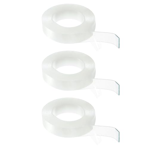 QUARKZMAN 3 Stück Doppelseitiges Nano-Band 500cm x 3cm x 2mm Mehrzweck-Abnehmbares Transparentes Montageband Waschbares Wasserdichtes Bildaufhänge-Klebeband für Wände Teppiche Poster QUARKZMAN 3 Stück Doppelseitiges Nano-Band 500cm x 3cm x 2mm Mehrzweck-Abnehmbares Transparentes Montageband Waschbares Wasserdichtes Bildaufhänge-Klebeband für Wände Teppiche Poster von QUARKZMAN