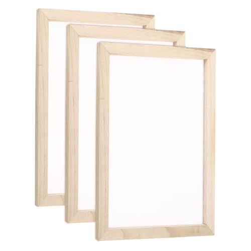 QUARKZMAN 3 Stück Siebdruckrahmen, 11,8x7,9 Zoll Holz mit 160 weißen Maschen für DIY-Siebdruckprojekte QUARKZMAN 3 Stück Siebdruckrahmen, 11,8x7,9 Zoll Holz mit 160 weißen Maschen für DIY-Siebdruckprojekte von QUARKZMAN