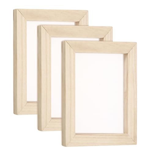 QUARKZMAN 3 Stück Siebdruckrahmen, 18x15 cm Holz mit 160er weißem Netz für DIY-Siebdruckprojekte QUARKZMAN 3 Stück Siebdruckrahmen, 18x15 cm Holz mit 160er weißem Netz für DIY-Siebdruckprojekte von QUARKZMAN