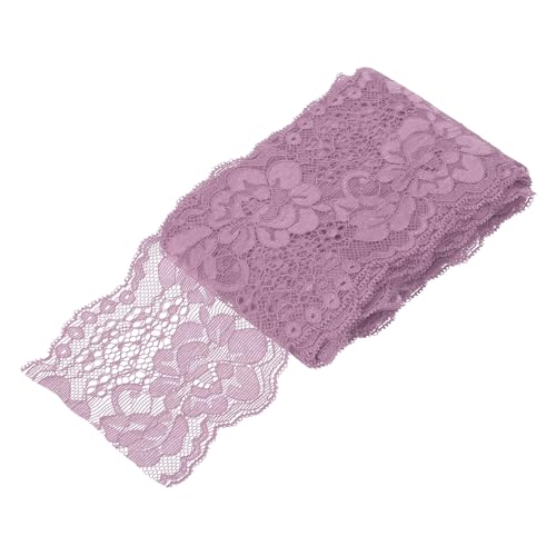 QUARKZMAN 3 Zoll Breites 5 Yard Elastisches Spitzenband Dunkelviolett Blumenmuster Dehnbare Spitze Bestickter Stoff Zum Nähen Basteln Und DIY Geschenkverpackung Sträuße Hochzeitdekor QUARKZMAN 3 Zoll Breites 5 Yard Elastisches Spitzenband Dunkelviolett Blumenmuster Dehnbare Spitze Bestickter Stoff Zum Nähen Basteln Und DIY Geschenkverpackung Sträuße Hochzeitdekor von QUARKZMAN