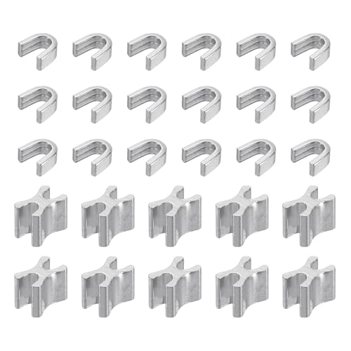 QUARKZMAN 30 Satz Reißverschluss Reparatur Set, #5 Top Stopper & Bottom Stops Endstück Reißverschluss Schieber Ersatz für Taschen Mäntel Jacken DIY Nähen Ersatz, Silberton QUARKZMAN 30 Satz Reißverschluss Reparatur Set, #5 Top Stopper & Bottom Stops Endstück Reißverschluss Schieber Ersatz für Taschen Mäntel Jacken DIY Nähen Ersatz, Silberton von QUARKZMAN