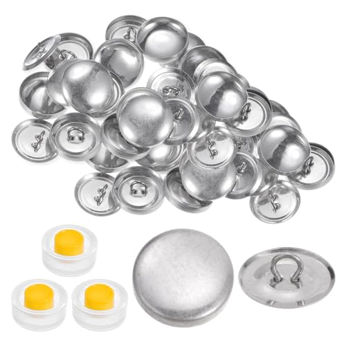 QUARKZMAN 30 Sets Selbstbezug-Knopf-Set 28L 0,75" 19mm mit Draht-Rückseite Aluminium-Knöpfe zum Abdecken von Stoff Knopfmacher Abdeckknöpfe Set mit Werkzeugen für DIY Stoff Wohnkultur Nähen QUARKZMAN 30 Sets Selbstbezug-Knopf-Set 28L 0,75" 19mm mit Draht-Rückseite Aluminium-Knöpfe zum Abdecken von Stoff Knopfmacher Abdeckknöpfe Set mit Werkzeugen für DIY Stoff Wohnkultur Nähen von QUARKZMAN