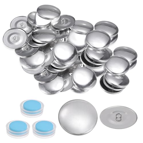 QUARKZMAN 30 Sets Selbstbezug-Knopf-Set 60L 1,5" 38mm mit Draht-Rückseite Aluminium-Knöpfe zum Beziehen von Stoffknöpfen Button Maker Bezugsknopf-Set mit Werkzeugen QUARKZMAN 30 Sets Selbstbezug-Knopf-Set 60L 1,5" 38mm mit Draht-Rückseite Aluminium-Knöpfe zum Beziehen von Stoffknöpfen Button Maker Bezugsknopf-Set mit Werkzeugen von QUARKZMAN