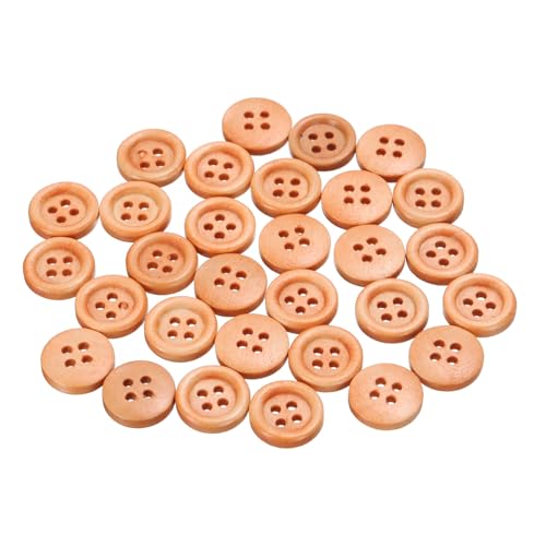 QUARKZMAN 30 Stück Knöpfe Holz 12,5 mm Runde Holzknöpfe, 4 Löcher Vintage Hölzerne Nähknöpfe zum Annähen Basteln Dekorationen DIY Handwerk Gestalten Kleidung Stricken, Hellbraun QUARKZMAN 30 Stück Knöpfe Holz 12,5 mm Runde Holzknöpfe, 4 Löcher Vintage Hölzerne Nähknöpfe zum Annähen Basteln Dekorationen DIY Handwerk Gestalten Kleidung Stricken, Hellbraun von QUARKZMAN