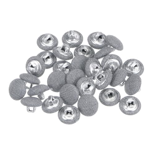 QUARKZMAN 30 Stück Knöpfe mit Stoffüberzug 11,5 mm Vintage Stoffknöpfe Bezogen Nähknöpfe Grau Runde Retro Bastelknöpfe Metallschaft für Mantel Strickjacke Anzüge Kleider Blusen QUARKZMAN 30 Stück Knöpfe mit Stoffüberzug 11,5 mm Vintage Stoffknöpfe Bezogen Nähknöpfe Grau Runde Retro Bastelknöpfe Metallschaft für Mantel Strickjacke Anzüge Kleider Blusen von QUARKZMAN