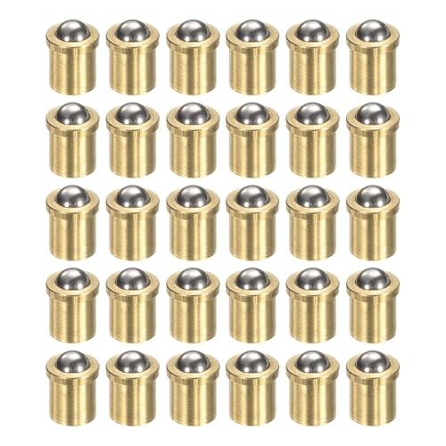 QUARKZMAN 30 Stück Kugelspitzendruckfedern 4x5mm Messing Präzisions Positionierperlen Kugelfederdruckfedern Kugelfangriegel für Türschrank mechanische Geräte Klemmen Möbel QUARKZMAN 30 Stück Kugelspitzendruckfedern 4x5mm Messing Präzisions Positionierperlen Kugelfederdruckfedern Kugelfangriegel für Türschrank mechanische Geräte Klemmen Möbel von QUARKZMAN