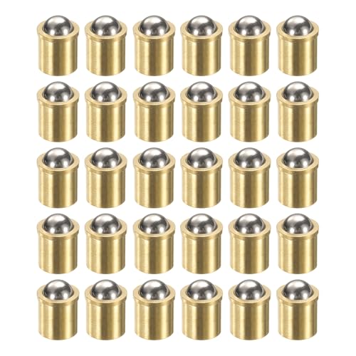 QUARKZMAN 30 Stück Kugelspitzendruckfedern 8x9mm Messing Präzisionspositionierungsperlen Kugelfederdruckfedern Kugelfangriegel für Türschrank mechanische Geräte Klemmen Möbel QUARKZMAN 30 Stück Kugelspitzendruckfedern 8x9mm Messing Präzisionspositionierungsperlen Kugelfederdruckfedern Kugelfangriegel für Türschrank mechanische Geräte Klemmen Möbel von QUARKZMAN
