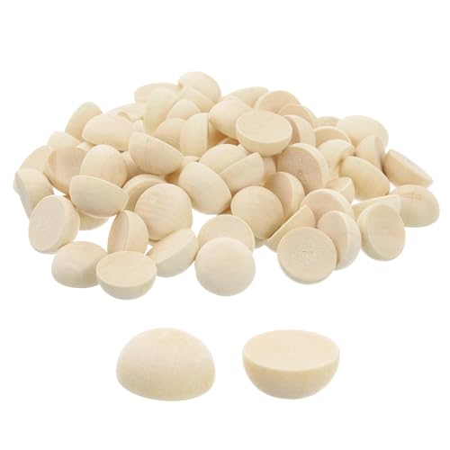 QUARKZMAN 300 Stück halbe Holzperlen, 12 mm unfertige Halbkugelkugeln runde natürliche Holzperlen für DIY-Basteln, Festivaldekorationen QUARKZMAN 300 Stück halbe Holzperlen, 12 mm unfertige Halbkugelkugeln runde natürliche Holzperlen für DIY-Basteln, Festivaldekorationen von QUARKZMAN