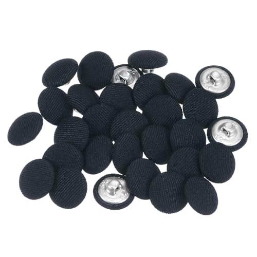 QUARKZMAN 30 Stück Knöpfe mit Stoffüberzug 15 mm Vintage Stoffknöpfe Bezogen Nähknöpfe Marineblau Runde Retro Bastelknöpfe Metallschaft für Mantel Strickjacke Anzüge Kleider Blusen QUARKZMAN 30 Stück Knöpfe mit Stoffüberzug 15 mm Vintage Stoffknöpfe Bezogen Nähknöpfe Marineblau Runde Retro Bastelknöpfe Metallschaft für Mantel Strickjacke Anzüge Kleider Blusen von QUARKZMAN