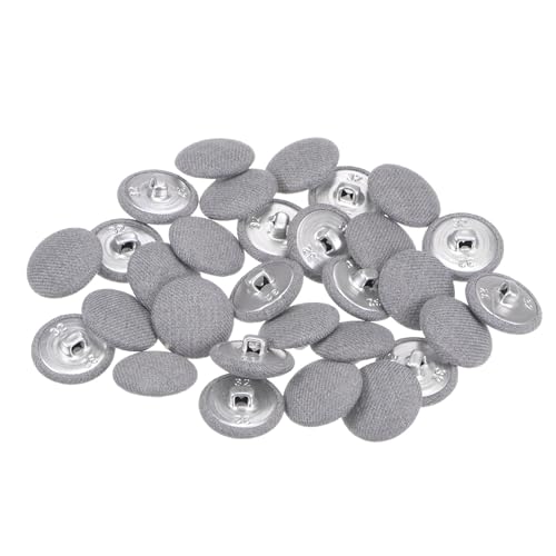 QUARKZMAN 30 Stück Knöpfe mit Stoffüberzug 20 mm Vintage Stoffknöpfe Bezogen Nähknöpfe Grau Runde Retro Bastelknöpfe Metallschaft für Mantel Strickjacke Anzüge Kleider Blusen QUARKZMAN 30 Stück Knöpfe mit Stoffüberzug 20 mm Vintage Stoffknöpfe Bezogen Nähknöpfe Grau Runde Retro Bastelknöpfe Metallschaft für Mantel Strickjacke Anzüge Kleider Blusen von QUARKZMAN