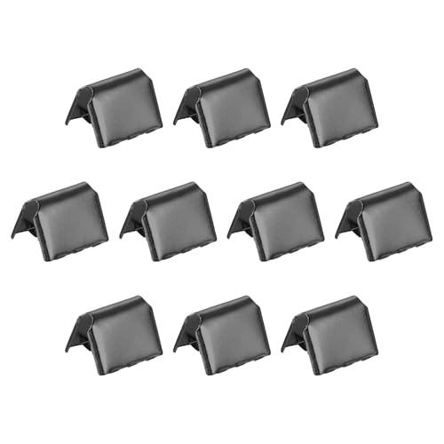 QUARKZMAN 32 Stück Pinch Crimp Ends, 10mm Kordel Endkappen Band Crimp Ends Leder End Crimp Endverschluss Seilclip für Tag Gürtel Baumwollwebung DIY Herstellung, Metallic Schwarz QUARKZMAN 32 Stück Pinch Crimp Ends, 10mm Kordel Endkappen Band Crimp Ends Leder End Crimp Endverschluss Seilclip für Tag Gürtel Baumwollwebung DIY Herstellung, Metallic Schwarz von QUARKZMAN