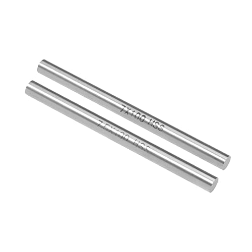 QUARKZMAN 4 Stk. Runde Stahlstange, 7mm, 7,5mm Hochgeschwindigkeits-Stahl-Drehstange Stock-Werkzeug 100mm lang, für Zahnradbohrer Drehmaschinen Drehen Wellen QUARKZMAN 4 Stk. Runde Stahlstange, 7mm, 7,5mm Hochgeschwindigkeits-Stahl-Drehstange Stock-Werkzeug 100mm lang, für Zahnradbohrer Drehmaschinen Drehen Wellen von QUARKZMAN