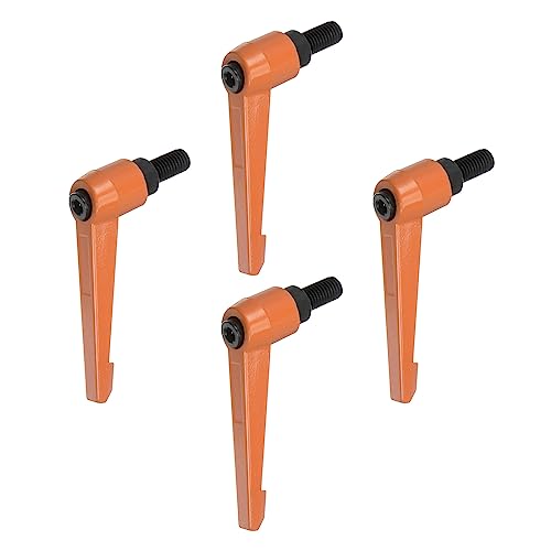 QUARKZMAN 4 Stück Klemmhebel Griff M10 x 20mm Außengewinde Schrauben Spritzbeschichter Kohlenstoffstahl Verstellbare Handgriffe Spannhebel Befestigung für Werkzeugmaschinen Geräte, Orange QUARKZMAN 4 Stück Klemmhebel Griff M10 x 20mm Außengewinde Schrauben Spritzbeschichter Kohlenstoffstahl Verstellbare Handgriffe Spannhebel Befestigung für Werkzeugmaschinen Geräte, Orange von QUARKZMAN