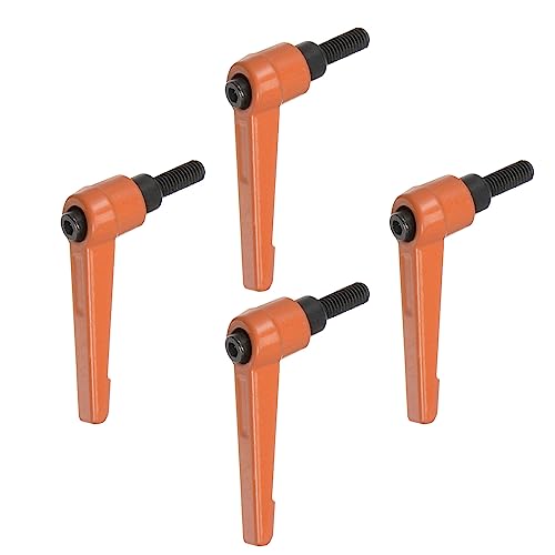 QUARKZMAN 4 Stück Klemmhebel Griff M6 x 16mm Außengewinde Schrauben Spritzbeschichter Kohlenstoffstahl Verstellbare Handgriffe Spannhebel Befestigung für Werkzeugmaschinen Geräte, Orange QUARKZMAN 4 Stück Klemmhebel Griff M6 x 16mm Außengewinde Schrauben Spritzbeschichter Kohlenstoffstahl Verstellbare Handgriffe Spannhebel Befestigung für Werkzeugmaschinen Geräte, Orange von QUARKZMAN