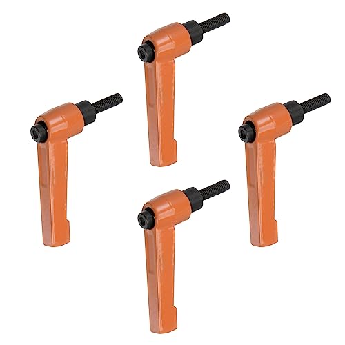 QUARKZMAN 4 Stück Klemmhebel Griff M8 x 50mm Außengewinde Schrauben Spritzbeschichter Kohlenstoffstahl Verstellbare Handgriffe Spannhebel Befestigung für Werkzeugmaschinen Geräte, Orange QUARKZMAN 4 Stück Klemmhebel Griff M8 x 50mm Außengewinde Schrauben Spritzbeschichter Kohlenstoffstahl Verstellbare Handgriffe Spannhebel Befestigung für Werkzeugmaschinen Geräte, Orange von QUARKZMAN