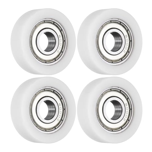 QUARKZMAN 4 Stück Kugellagerführung 10 x 35 x 11mm Doppelt Geschirmt POM Rollenlager, Flache Umlenkrolle für Möbel, Hardware-Zubehör, Weiß QUARKZMAN 4 Stück Kugellagerführung 10 x 35 x 11mm Doppelt Geschirmt POM Rollenlager, Flache Umlenkrolle für Möbel, Hardware-Zubehör, Weiß von QUARKZMAN