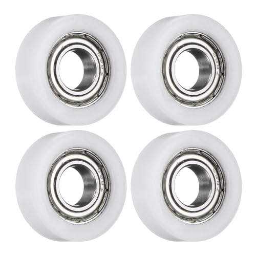 QUARKZMAN 4 Stück Kugellagerführung 8 x 22 x 7mm Doppelt Geschirmt POM Rollenlager, Flache Umlenkrolle für Möbel, Hardware-Zubehör, Weiß QUARKZMAN 4 Stück Kugellagerführung 8 x 22 x 7mm Doppelt Geschirmt POM Rollenlager, Flache Umlenkrolle für Möbel, Hardware-Zubehör, Weiß von QUARKZMAN
