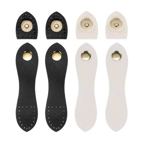 QUARKZMAN 4 Stück Leder Magnetische Druckknöpfe, Zum Annähen Knebelverschluss Schnalle, Druckknöpfe Tab Schnalle Verschlüsse Knöpfe Ersatz für Beutel Jacke DIY Handwerk Nähen, Schwarz, Weiß QUARKZMAN 4 Stück Leder Magnetische Druckknöpfe, Zum Annähen Knebelverschluss Schnalle, Druckknöpfe Tab Schnalle Verschlüsse Knöpfe Ersatz für Beutel Jacke DIY Handwerk Nähen, Schwarz, Weiß von QUARKZMAN