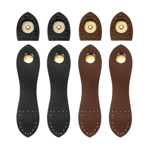 QUARKZMAN 4 Stück Leder Magnetische Druckknöpfe, Zum Annähen Knebelverschluss Schnalle, Druckknöpfe Tab Schnalle Verschlüsse Knöpfe Ersatz für Jacke DIY Handwerk, Schwarz, Dunkelbraun QUARKZMAN 4 Stück Leder Magnetische Druckknöpfe, Zum Annähen Knebelverschluss Schnalle, Druckknöpfe Tab Schnalle Verschlüsse Knöpfe Ersatz für Jacke DIY Handwerk, Schwarz, Dunkelbraun von QUARKZMAN