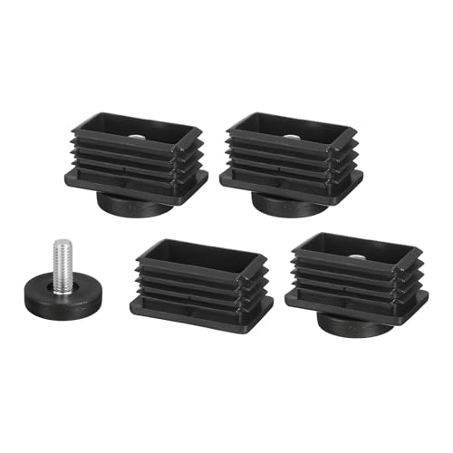 QUARKZMAN 4 Stück Nivellierfüße, 30x50mm Kunststoff verstellbare Möbelbein-Nivellier-Rechteckrohr-Einschraubgleiter passen in EIN Loch von 30mm für Tischstuhl-Möbel, Schwarz QUARKZMAN 4 Stück Nivellierfüße, 30x50mm Kunststoff verstellbare Möbelbein-Nivellier-Rechteckrohr-Einschraubgleiter passen in EIN Loch von 30mm für Tischstuhl-Möbel, Schwarz von QUARKZMAN