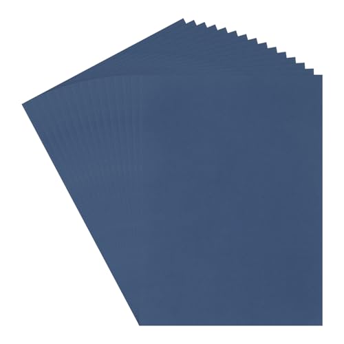QUARKZMAN 40 Blatt Marineblauer Karton 9" x 11", 180g/m² Dickes Kartonpapier für Basteln, Einladungen, Kartenherstellung, Scrapbooking, Zeichnen von QUARKZMAN