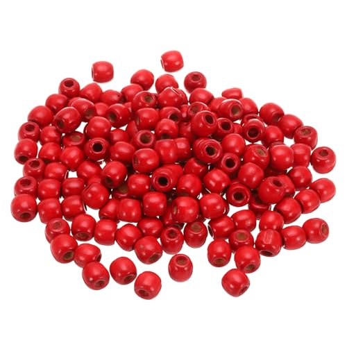 QUARKZMAN 400 Stück Holzperlen, 11mm bunte runde Holzperlen Unvollendete Holzdekoperlen Lose Perlen Holzabstandshalterperlen für Heimdekoration DIY Handwerk Halskette Armband, Rot QUARKZMAN 400 Stück Holzperlen, 11mm bunte runde Holzperlen Unvollendete Holzdekoperlen Lose Perlen Holzabstandshalterperlen für Heimdekoration DIY Handwerk Halskette Armband, Rot von QUARKZMAN