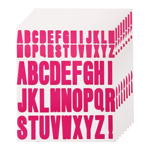 QUARKZMAN 440 Stück 8 Blätter Buchstaben Aufkleber Vinyl Wasserdicht Selbstklebend Alphabet Aufkleber Buchstaben für Innen-/Außenbereich Aufkleber Dekoration Dekoration Rose QUARKZMAN 440 Stück 8 Blätter Buchstaben Aufkleber Vinyl Wasserdicht Selbstklebend Alphabet Aufkleber Buchstaben für Innen-/Außenbereich Aufkleber Dekoration Dekoration Rose von QUARKZMAN