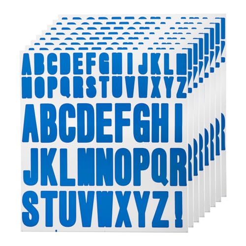 QUARKZMAN 440 Stück 8 Blätter Buchstaben Aufkleber Vinyl Wasserdicht Selbstklebend Aufkleber Buchstaben für Innen-/Außenbereich Aufkleber Dekoration Blau QUARKZMAN 440 Stück 8 Blätter Buchstaben Aufkleber Vinyl Wasserdicht Selbstklebend Aufkleber Buchstaben für Innen-/Außenbereich Aufkleber Dekoration Blau von QUARKZMAN