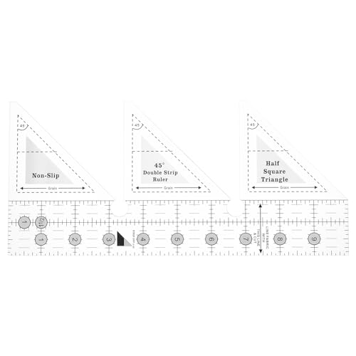 QUARKZMAN 45° Doppelte Streifen Quilten Vorlage Lineal für Nähen 10" QUARKZMAN 45° Doppelte Streifen Quilten Vorlage Lineal für Nähen 10" von QUARKZMAN