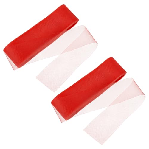 QUARKZMAN 45 Meter 7,6cm breites Polyester-Horsehair-Band, 2 Rollen steifes Horsehair-Band für Polyester-Bonings, Nähen von Hochzeits-, Tanzkleidern, Röcken Hutverzierungen Accessoires, Rot QUARKZMAN 45 Meter 7,6cm breites Polyester-Horsehair-Band, 2 Rollen steifes Horsehair-Band für Polyester-Bonings, Nähen von Hochzeits-, Tanzkleidern, Röcken Hutverzierungen Accessoires, Rot von QUARKZMAN