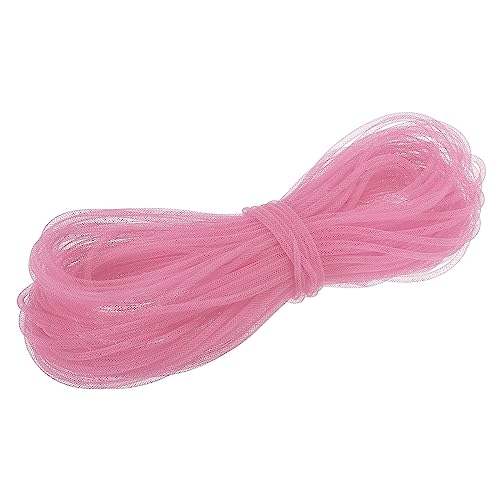 QUARKZMAN 48 Yards Netz Rohr 3/16" Dekor Schläuche Flex für Kranz Geschenk Dekorationen Geburtstag und Hochzeit Party Basteln - Rosa von QUARKZMAN