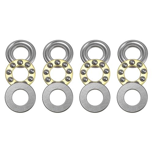 QUARKZMAN 4Stk F6-12M Miniatur Schubkraft Kugel Lager 6mm Bohrung 12mm AD 4.5mm Dick Chrom Stahl mit Unterlegscheiben für Förderanlagen Maschinenbau QUARKZMAN 4Stk F6-12M Miniatur Schubkraft Kugel Lager 6mm Bohrung 12mm AD 4.5mm Dick Chrom Stahl mit Unterlegscheiben für Förderanlagen Maschinenbau von QUARKZMAN