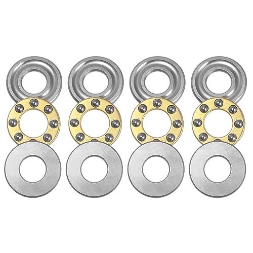 QUARKZMAN 4Stk F6-14M Miniatur Schubkraft Kugel Lager 6mm Bohrung 14mm AD 5mm Dick Chrom Stahl mit Unterlegscheiben für Förderanlagen Maschinenbau QUARKZMAN 4Stk F6-14M Miniatur Schubkraft Kugel Lager 6mm Bohrung 14mm AD 5mm Dick Chrom Stahl mit Unterlegscheiben für Förderanlagen Maschinenbau von QUARKZMAN