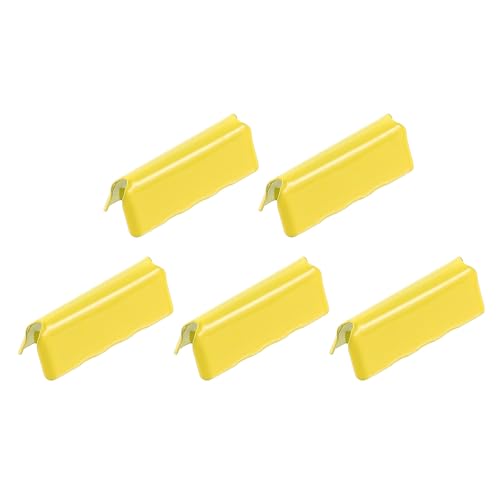 QUARKZMAN 5 Stück Bandkordel-Quetschenden, 25mm/0,98 Zoll Bandkordel-Klemme, Gürtelschnalle Endspitze für die Herstellung von Schmuck, Gelb QUARKZMAN 5 Stück Bandkordel-Quetschenden, 25mm/0,98 Zoll Bandkordel-Klemme, Gürtelschnalle Endspitze für die Herstellung von Schmuck, Gelb von QUARKZMAN
