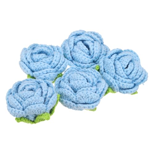 QUARKZMAN 5 Stück Blumen Aufnäher, Häkelblumenblüten Handgemachte Häkelblumen Applikationen Verzierungen für DIY Haar Kleid Hochzeit Party Handwerk, Hellblau QUARKZMAN 5 Stück Blumen Aufnäher, Häkelblumenblüten Handgemachte Häkelblumen Applikationen Verzierungen für DIY Haar Kleid Hochzeit Party Handwerk, Hellblau von QUARKZMAN