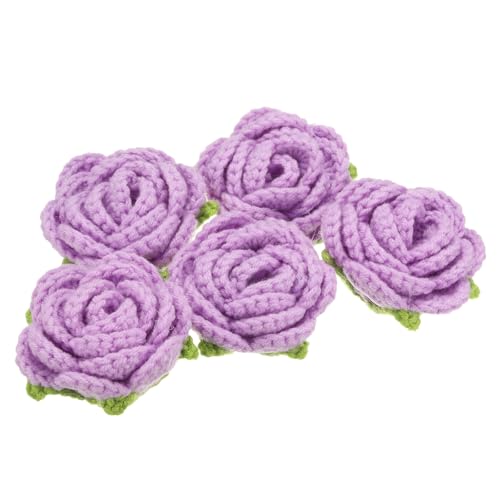 QUARKZMAN 5 Stück Blumen Aufnäher, Häkelblumenblüten Handgemachte Häkelblumen-Applikationen Verzierungen für DIY Haar Kleid Hochzeit Party Handwerk, Lila QUARKZMAN 5 Stück Blumen Aufnäher, Häkelblumenblüten Handgemachte Häkelblumen-Applikationen Verzierungen für DIY Haar Kleid Hochzeit Party Handwerk, Lila von QUARKZMAN