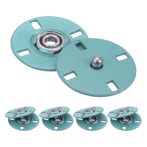 QUARKZMAN 5 Stück Druckknöpfe, Druckknöpfe zum Annähen Druckknopf Druckknöpfe ohne nähen Metall unsichtbarer verschluss schnalle Befestiger Knopf für Kleidung Leder Nähen (Seeblau, 25mm) von QUARKZMAN