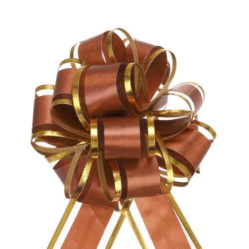 QUARKZMAN 5 Stück Geschenk Schleife 10cm Geschenkbänder Matte Ziehschleife Groß Dekoschleife für Geschenkverpackung Hochzeit Tüten Weihnachten Körbe Auto Deko, Kaffee QUARKZMAN 5 Stück Geschenk Schleife 10cm Geschenkbänder Matte Ziehschleife Groß Dekoschleife für Geschenkverpackung Hochzeit Tüten Weihnachten Körbe Auto Deko, Kaffee von QUARKZMAN