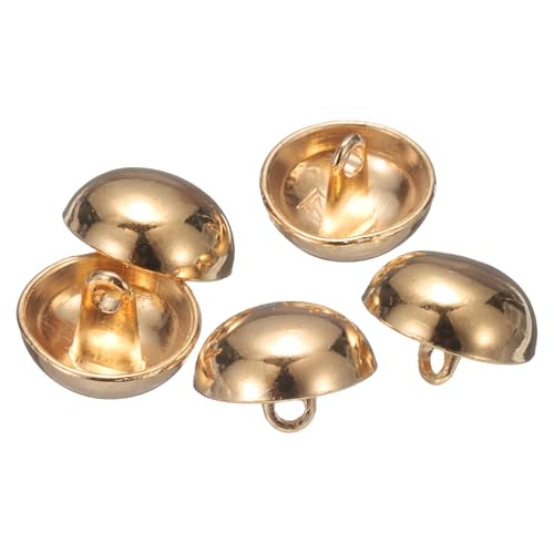 QUARKZMAN 5 Stück Halbkugelförmige Metall-Nähknöpfe, 15mm / 9/16" Halbrunde Pilzkappen-Metallknöpfe mit Schaft für Blazer, Anzug, Jacke, Kleidungsstückdekoration, Gold QUARKZMAN 5 Stück Halbkugelförmige Metall-Nähknöpfe, 15mm / 9/16" Halbrunde Pilzkappen-Metallknöpfe mit Schaft für Blazer, Anzug, Jacke, Kleidungsstückdekoration, Gold von QUARKZMAN