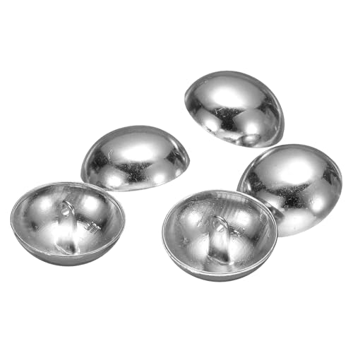 QUARKZMAN 5 Stück Halbkugelförmige Metall-Nähknöpfe, 25mm / 1" Halbrunde Pilzperlenkappen-Metallknöpfe mit Schaft für Blazer, Anzug, Jacke, Kleidungsstückdekoration, Silber QUARKZMAN 5 Stück Halbkugelförmige Metall-Nähknöpfe, 25mm / 1" Halbrunde Pilzperlenkappen-Metallknöpfe mit Schaft für Blazer, Anzug, Jacke, Kleidungsstückdekoration, Silber von QUARKZMAN