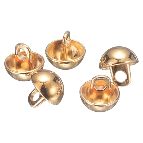 QUARKZMAN 5 Stück Halbkugelförmige Metall-Nähknöpfe, 9mm / 11/32" Halbrunde Pilzkappen-Metallknöpfe mit Schaft für Blazer, Anzug, Jacke, Kleidungsstückdekoration, Gold QUARKZMAN 5 Stück Halbkugelförmige Metall-Nähknöpfe, 9mm / 11/32" Halbrunde Pilzkappen-Metallknöpfe mit Schaft für Blazer, Anzug, Jacke, Kleidungsstückdekoration, Gold von QUARKZMAN