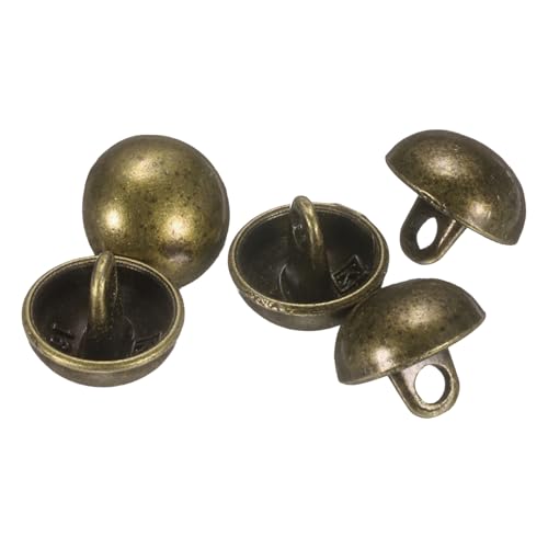 QUARKZMAN 5 Stück Knöpfe Bronze, 10mm Halbrunde Pilzkappe Metallknöpfe Handwerk Buttons mit Schaft, Bastelknöpfe Rund Nähknöpfe Ersatzknöpfe Buttons für Blazer Anzug Jacke Kleidung QUARKZMAN 5 Stück Knöpfe Bronze, 10mm Halbrunde Pilzkappe Metallknöpfe Handwerk Buttons mit Schaft, Bastelknöpfe Rund Nähknöpfe Ersatzknöpfe Buttons für Blazer Anzug Jacke Kleidung von QUARKZMAN