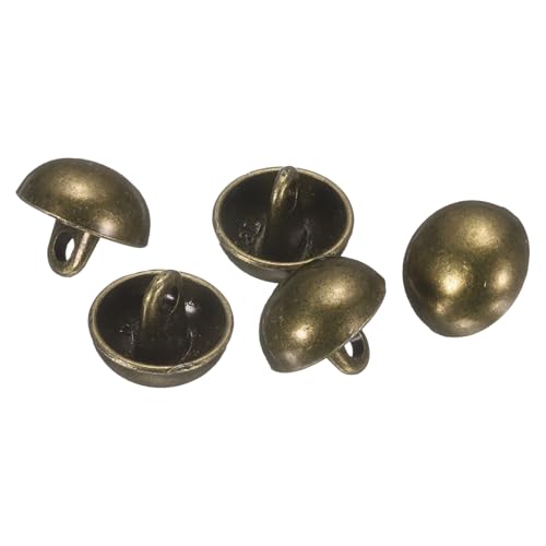QUARKZMAN 5 Stück Knöpfe Bronze, 11.5mm Halbrunde Pilzkappe Metallknöpfe Handwerk Buttons mit Schaft, Bastelknöpfe Rund Nähknöpfe Ersatzknöpfe Buttons für Blazer Anzug Jacke Kleidung QUARKZMAN 5 Stück Knöpfe Bronze, 11.5mm Halbrunde Pilzkappe Metallknöpfe Handwerk Buttons mit Schaft, Bastelknöpfe Rund Nähknöpfe Ersatzknöpfe Buttons für Blazer Anzug Jacke Kleidung von QUARKZMAN